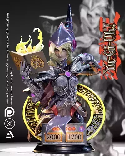 DARK MAGICIAN BUST BY CREATIVE GEEK MB 3D print model