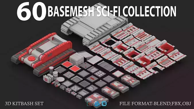 60 BaseMesh SCI-FI Collection