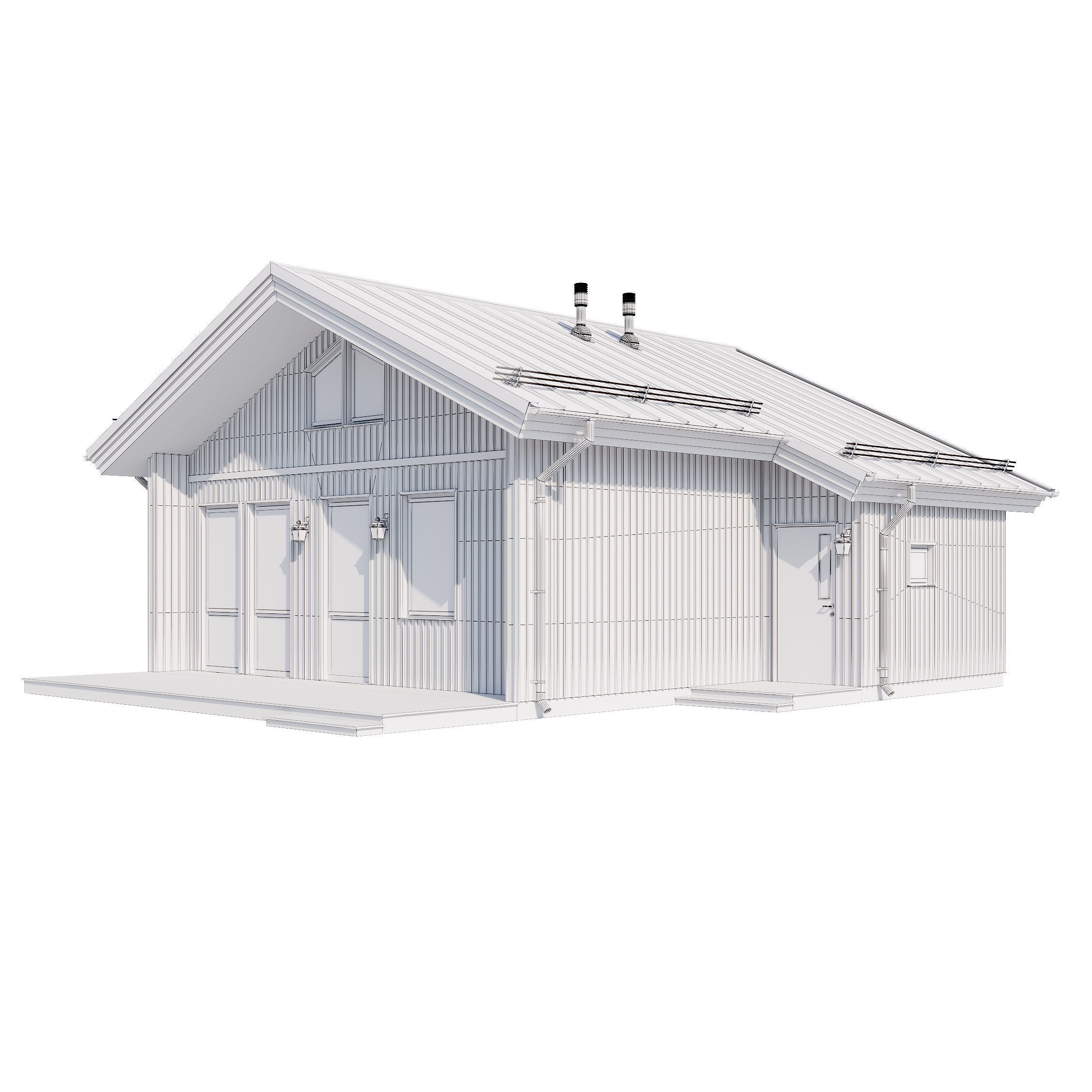 Modern house v83 3D model_16