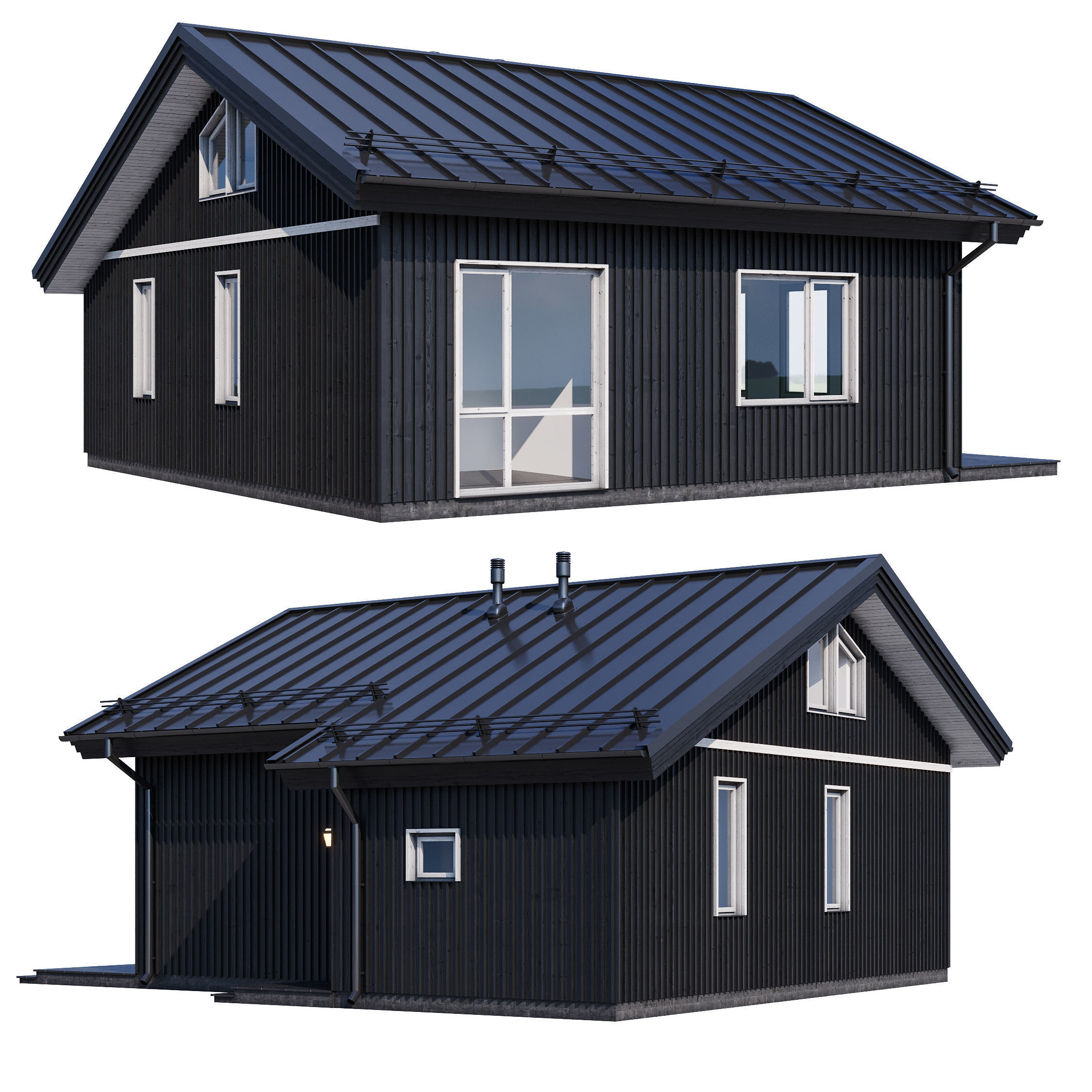 Modern house v83 3D model_1