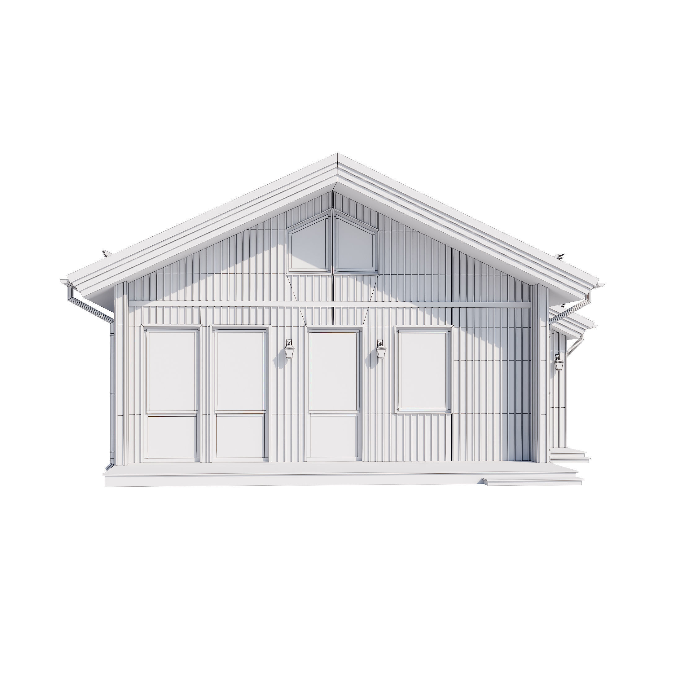 Modern house v83 3D model_23