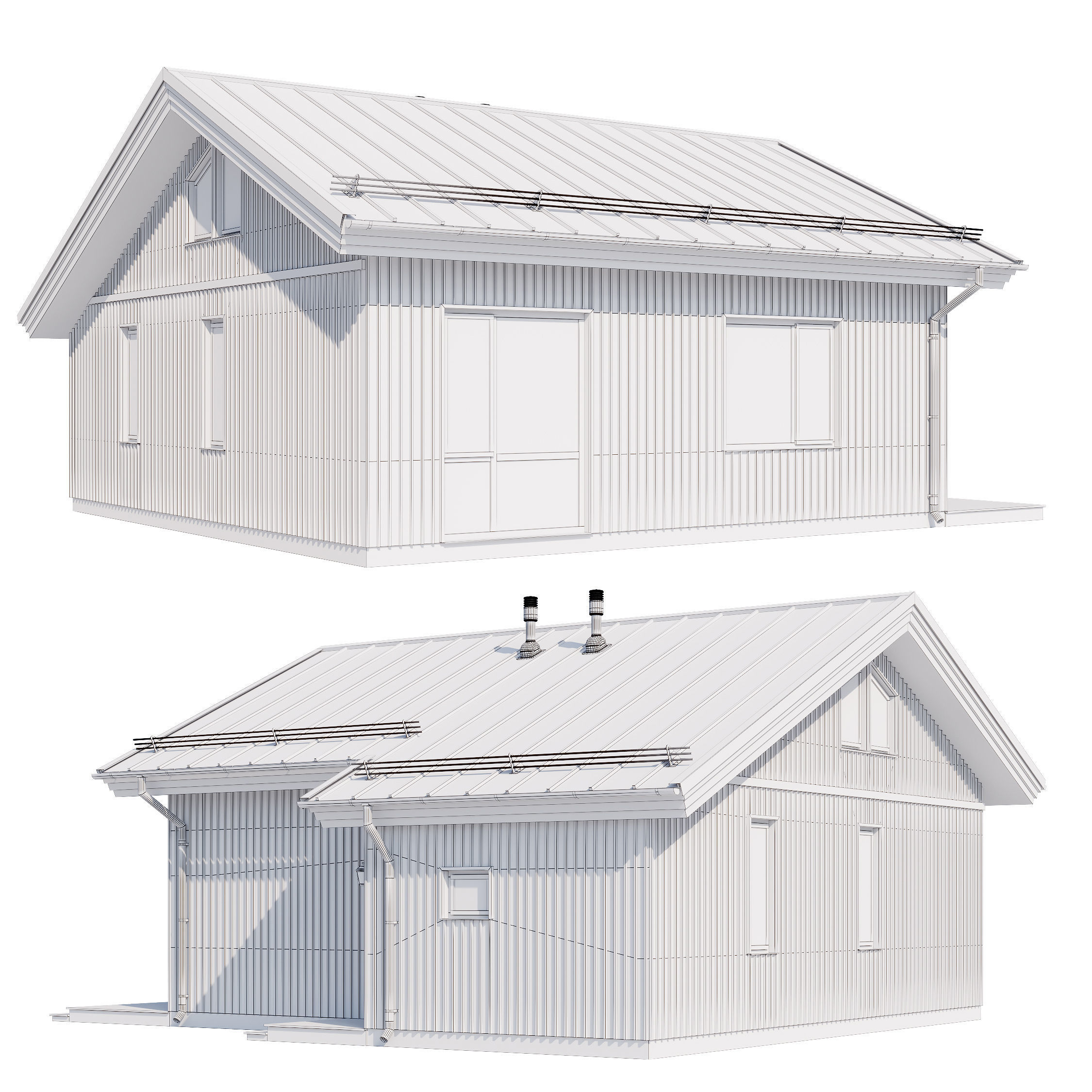 Modern house v83 3D model_5