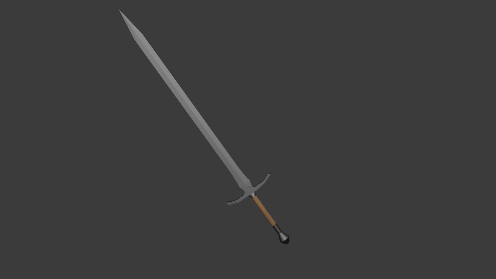 Sword Free low-poly 3D model_2