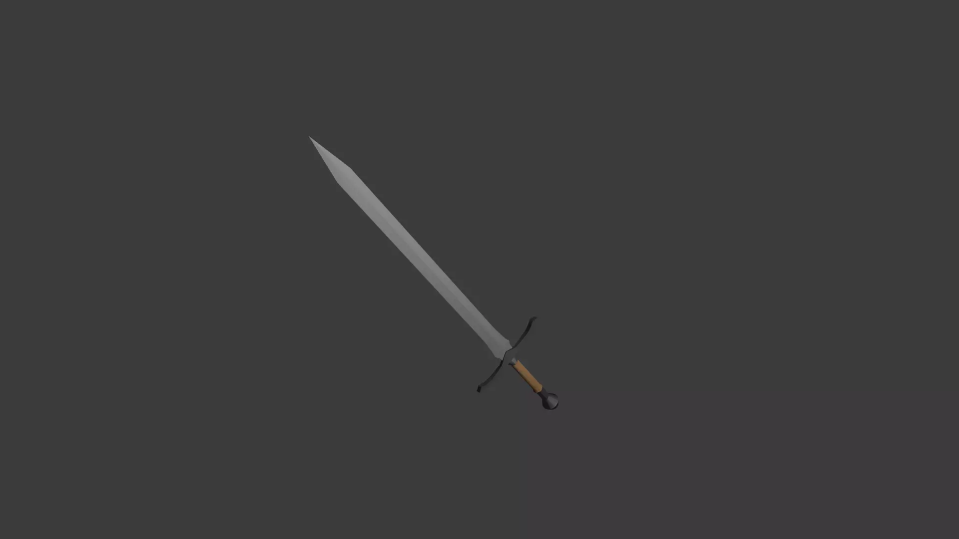 Sword Free low-poly 3D model_0