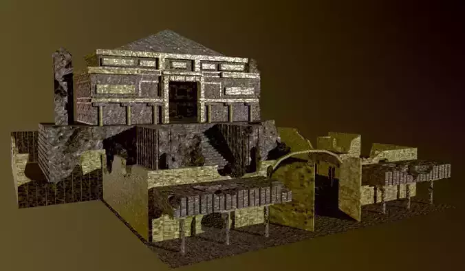 The Fortress Low-poly 3D model