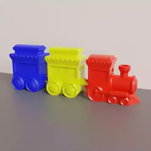 fun modular train 3D print model
