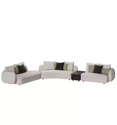 Sofa Saint-Germain Boomerang 3D model