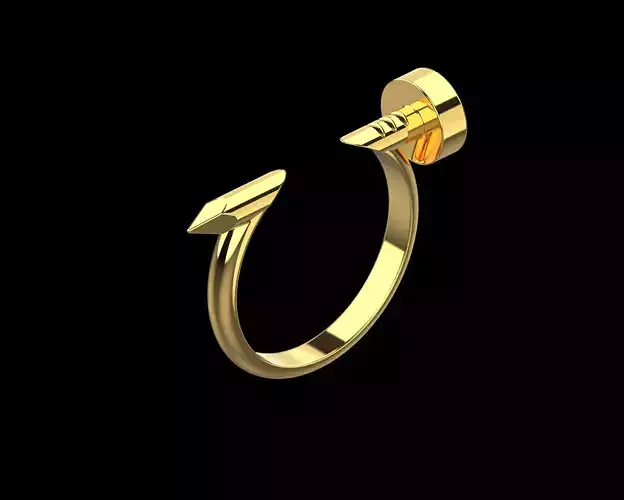 Nail Ring In the finger 18 Size N96 3D print model