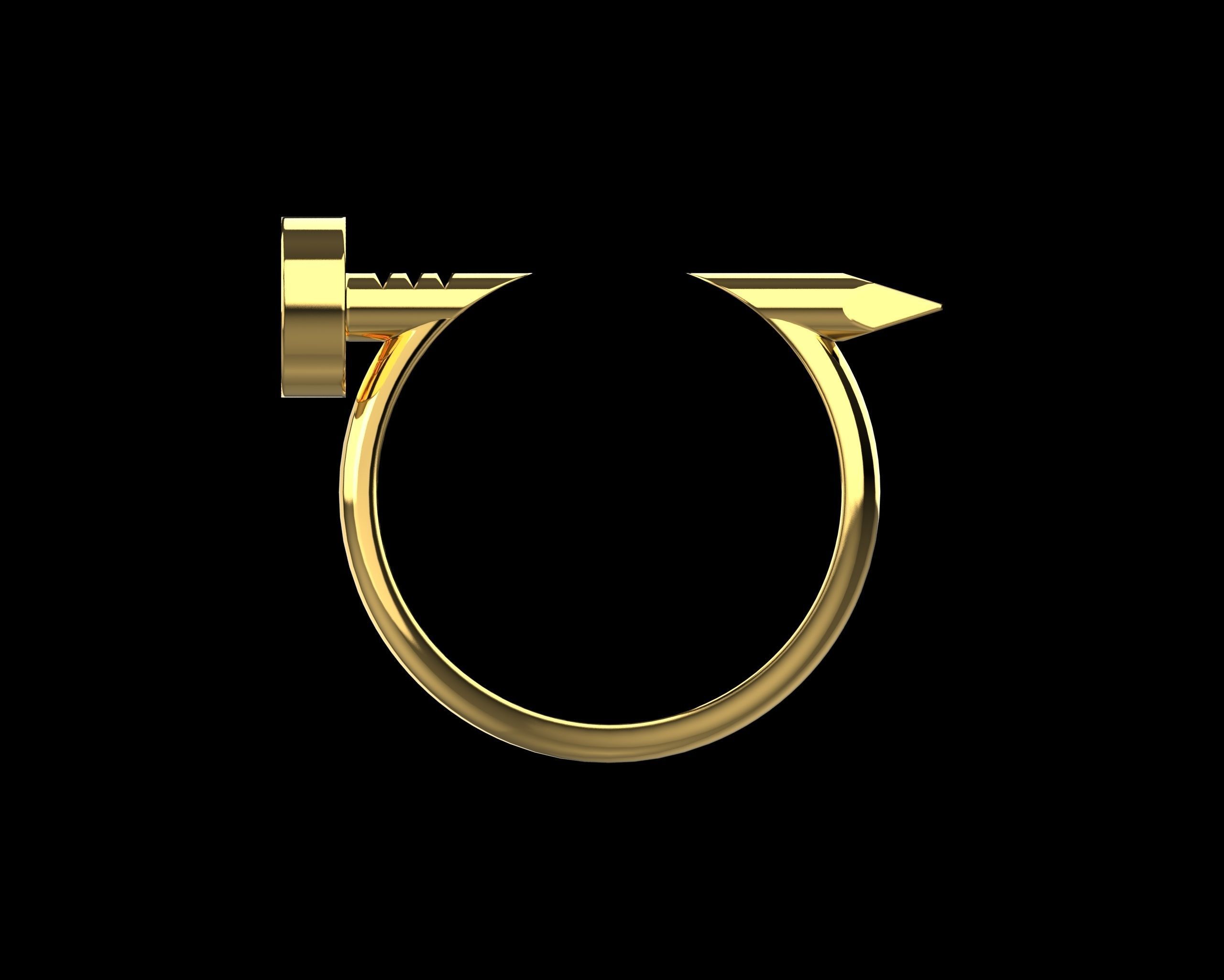 Nail Ring In the finger 18 Size N96 3D print model_2