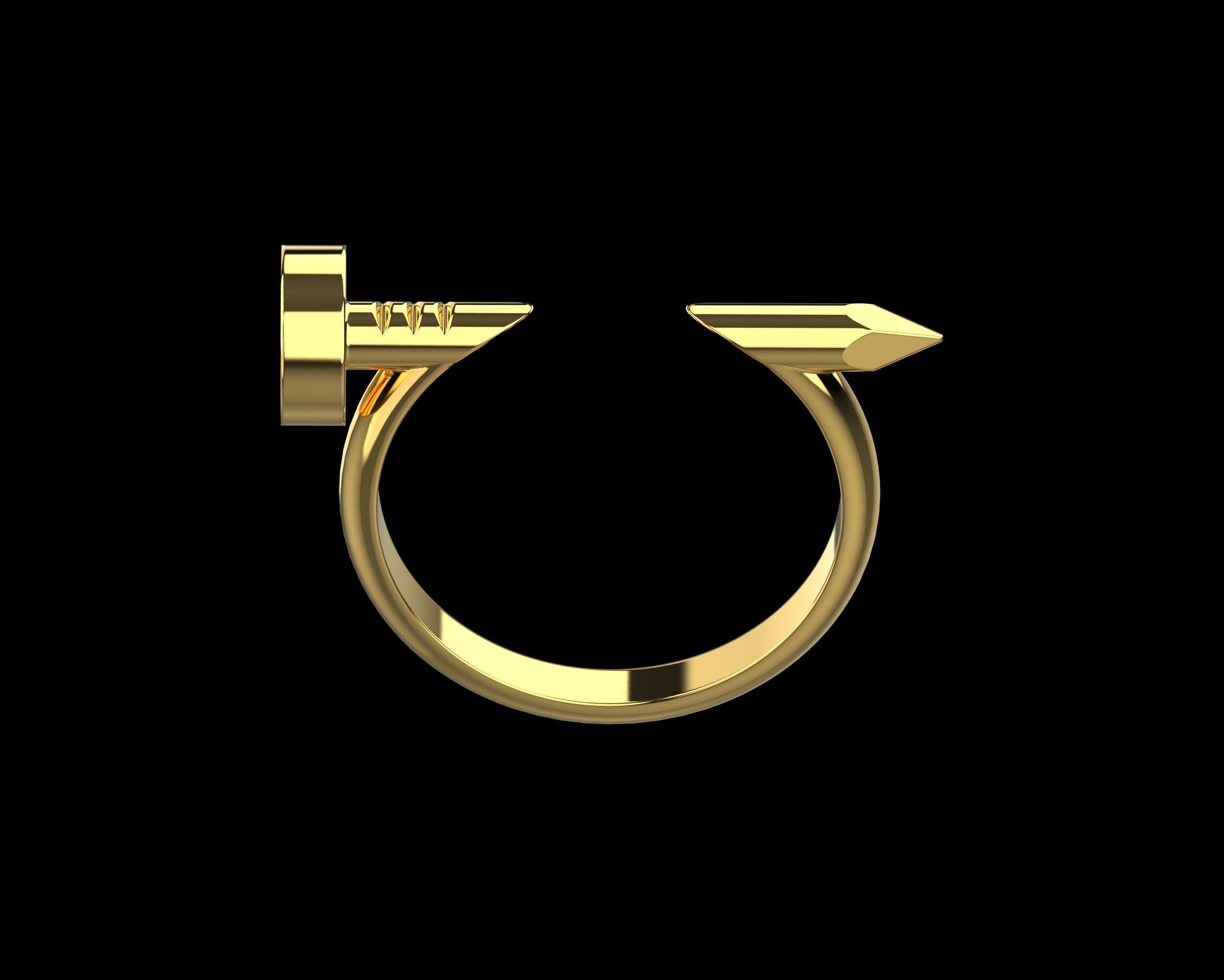 Nail Ring In the finger 18 Size N96 3D print model_17