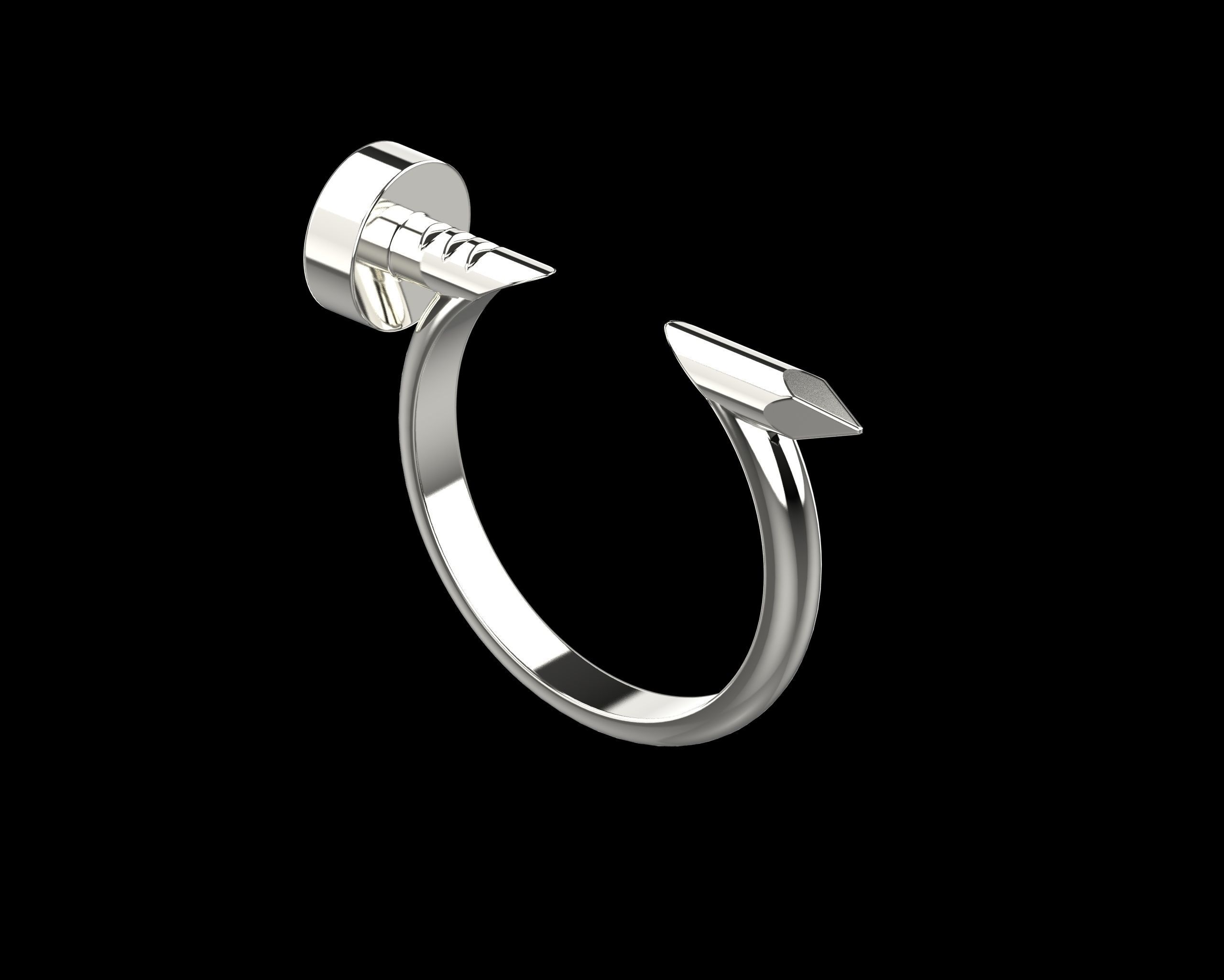 Nail Ring In the finger 18 Size N96 3D print model_16
