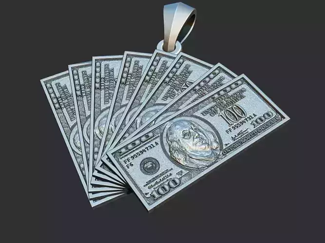 Dollar Pendant 3D print model
