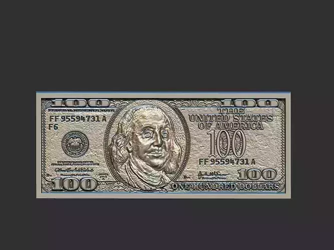 Dollar Pendant 3D print model