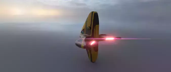 X spaceship -  Gunship 