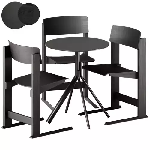 Et al Main 1126 Table and Lira Chair by Alias