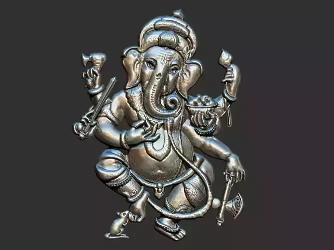 Ganesh Relief Pendant