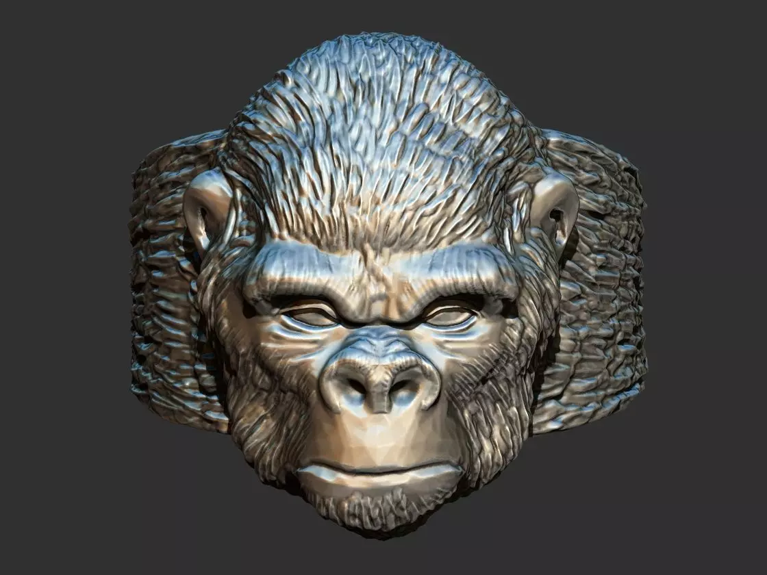 Gorilla Ring 3D print model_0