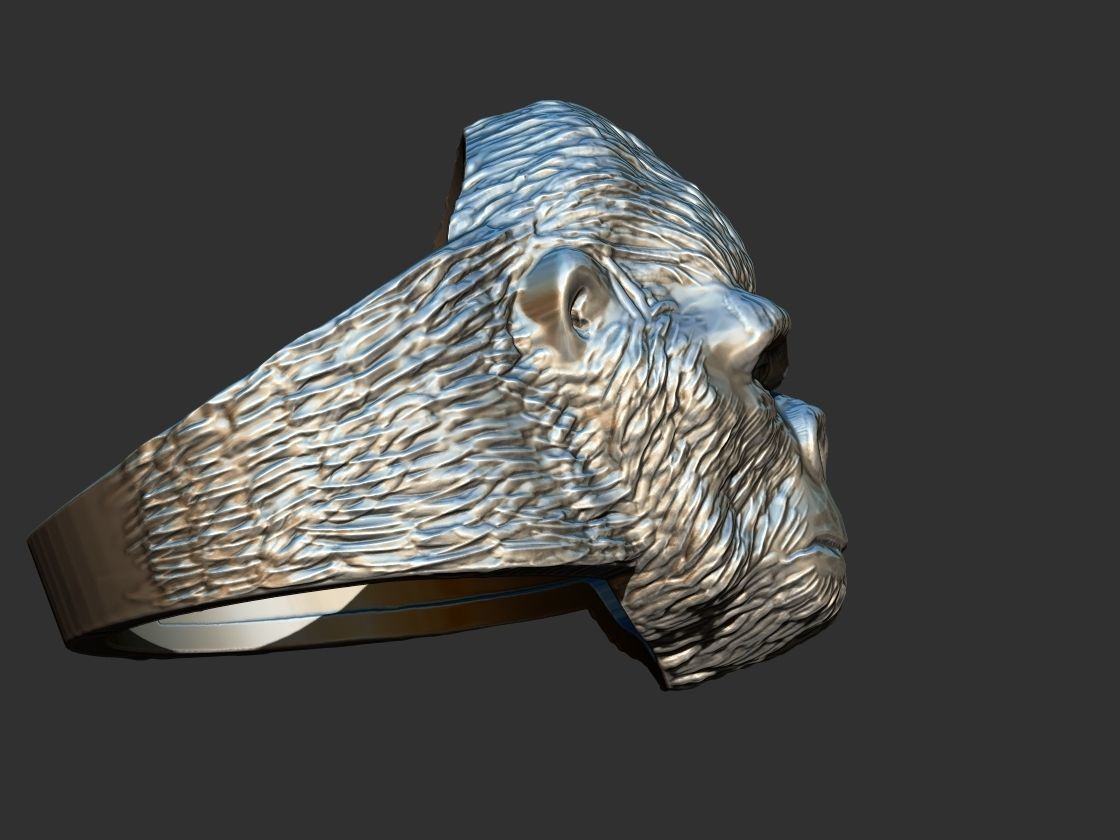 Gorilla Ring 3D print model_6