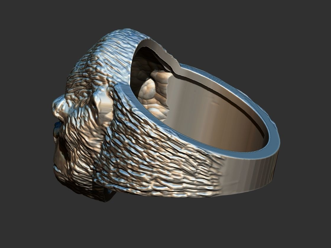 Gorilla Ring 3D print model_9