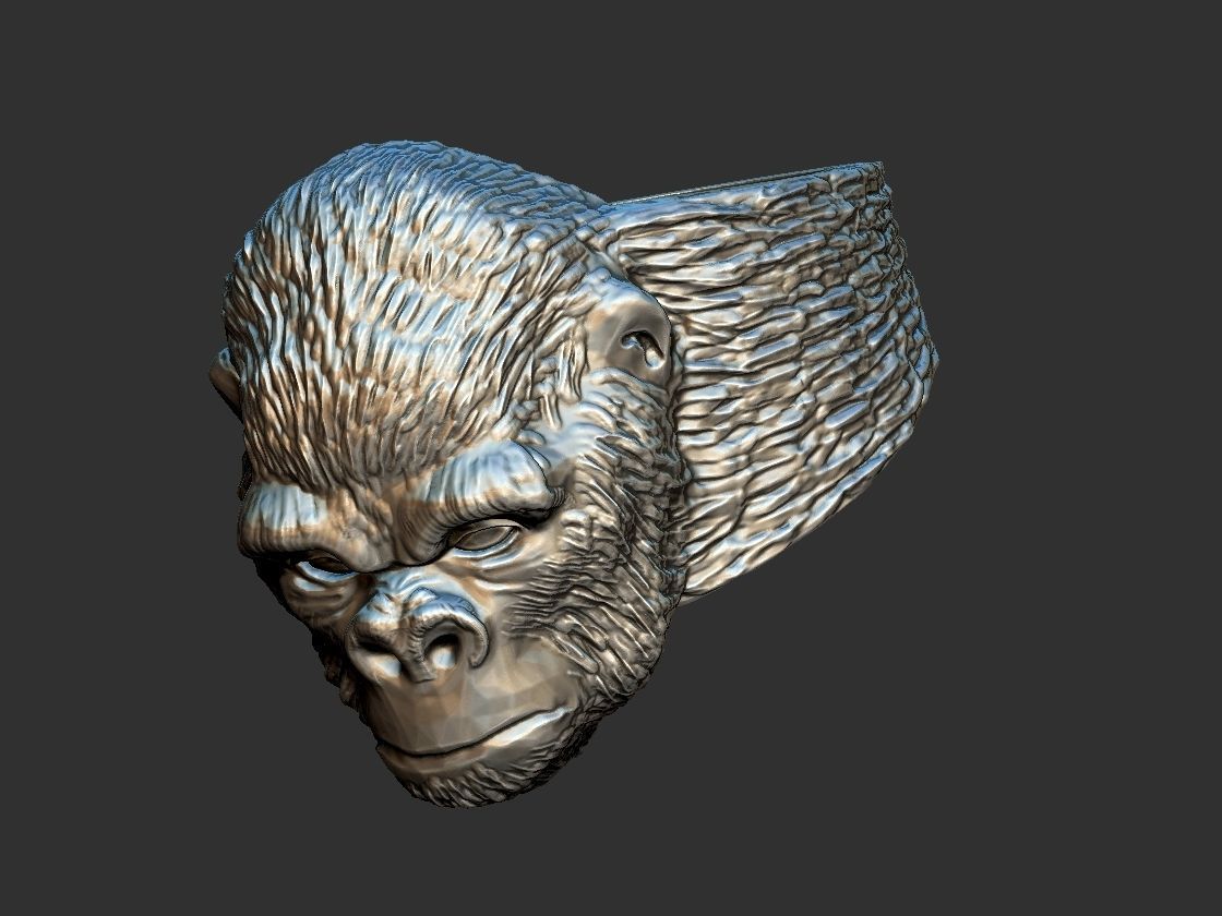 Gorilla Ring 3D print model_14