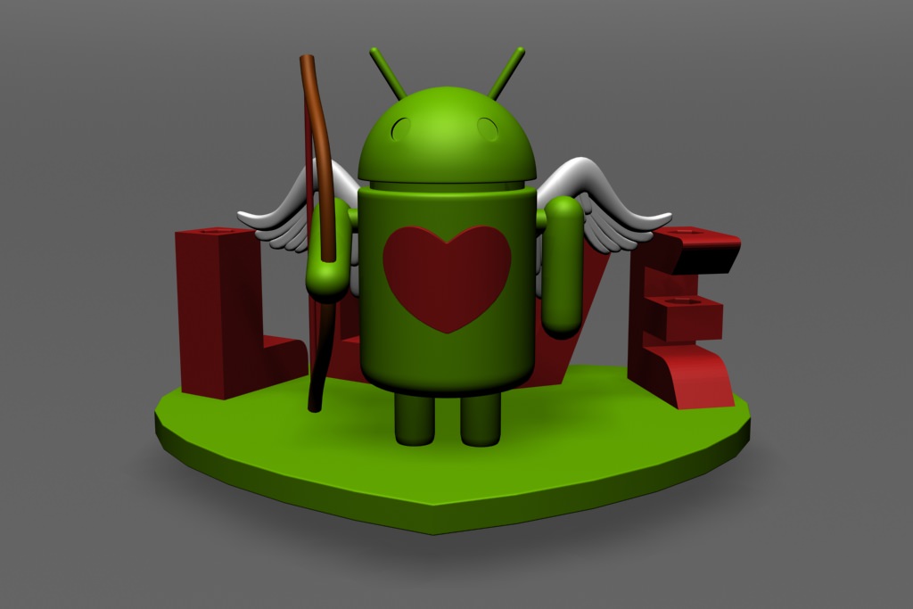 AndroLove Pencil Holder I 3D print model_4