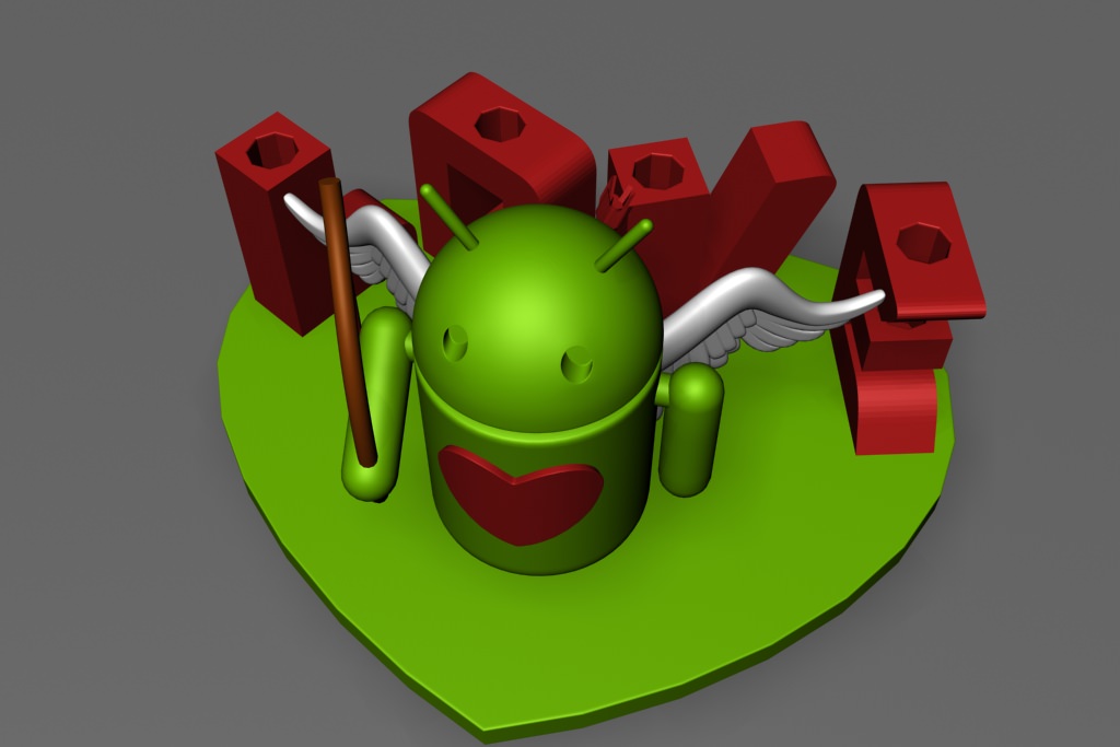 AndroLove Pencil Holder I 3D print model_6