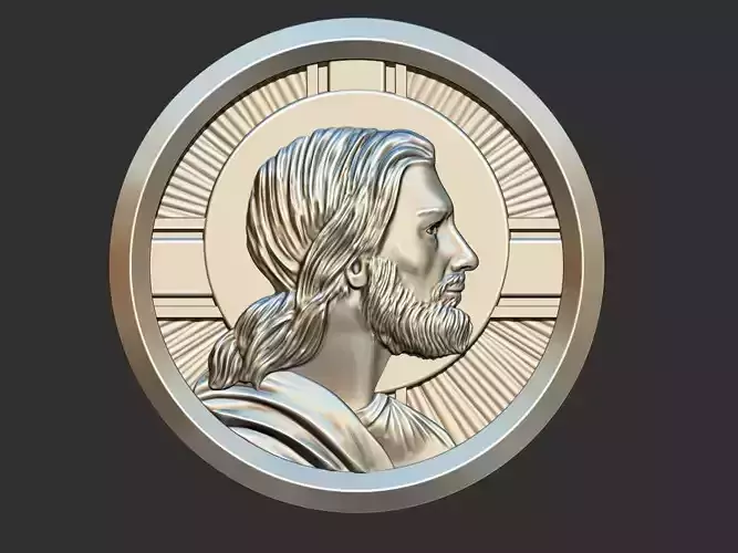 Jesus Profile Medal