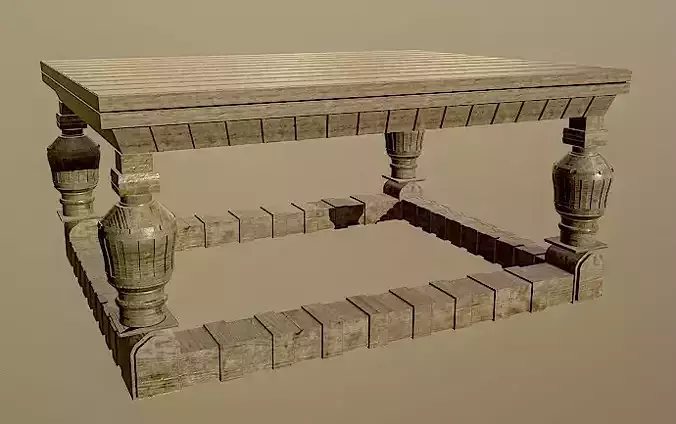 Antique Table 3D model