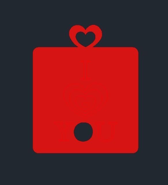 ILoveYou 3D print model_1