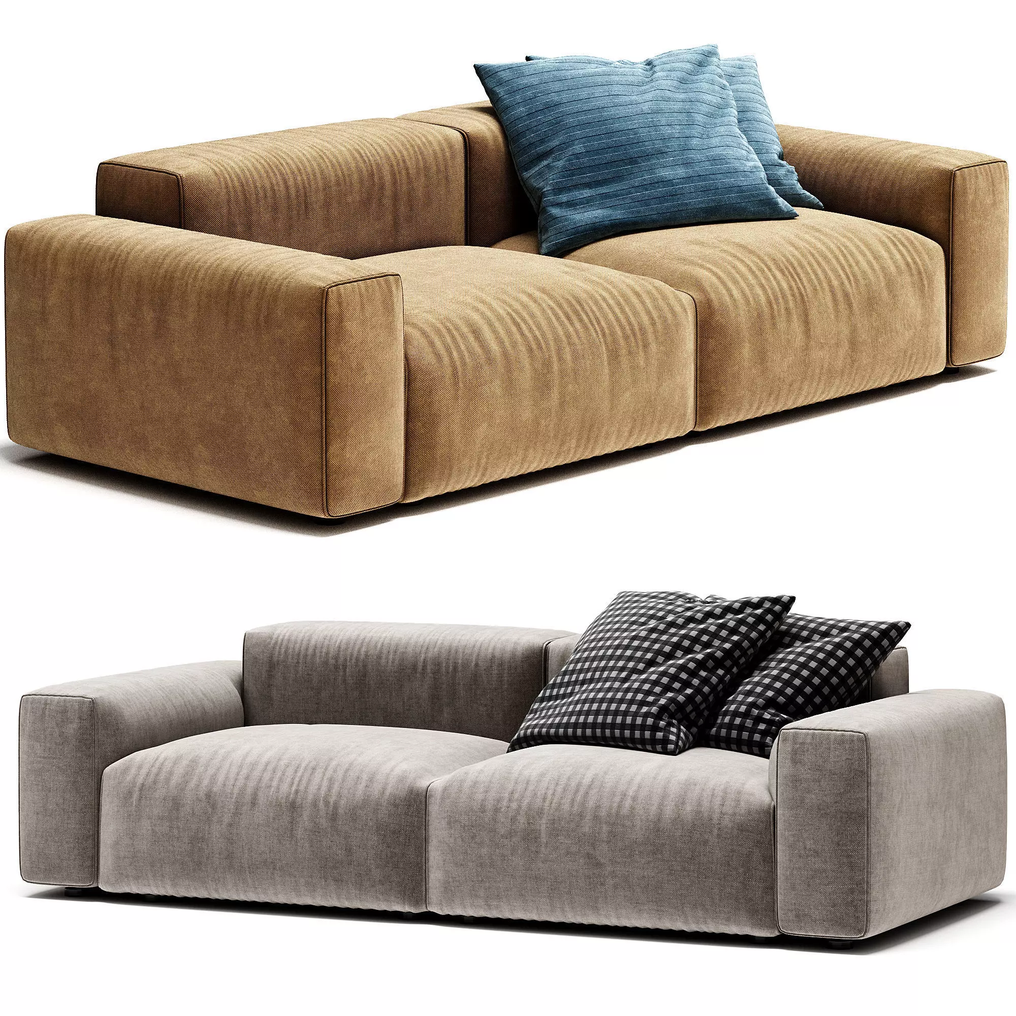 FATTY 2 Seater Sofa By Grado Design 3D model