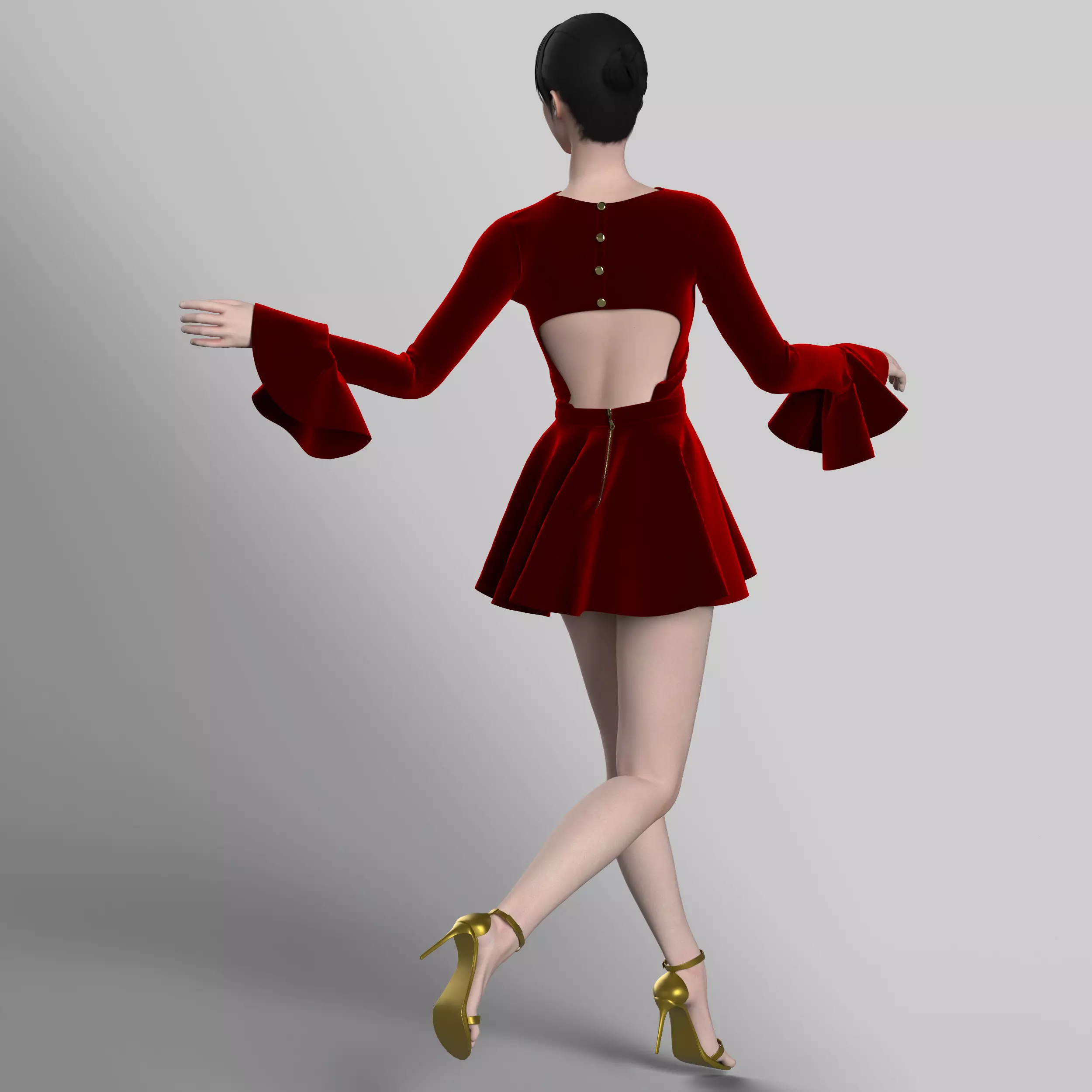 Mini Dress Free 3D model