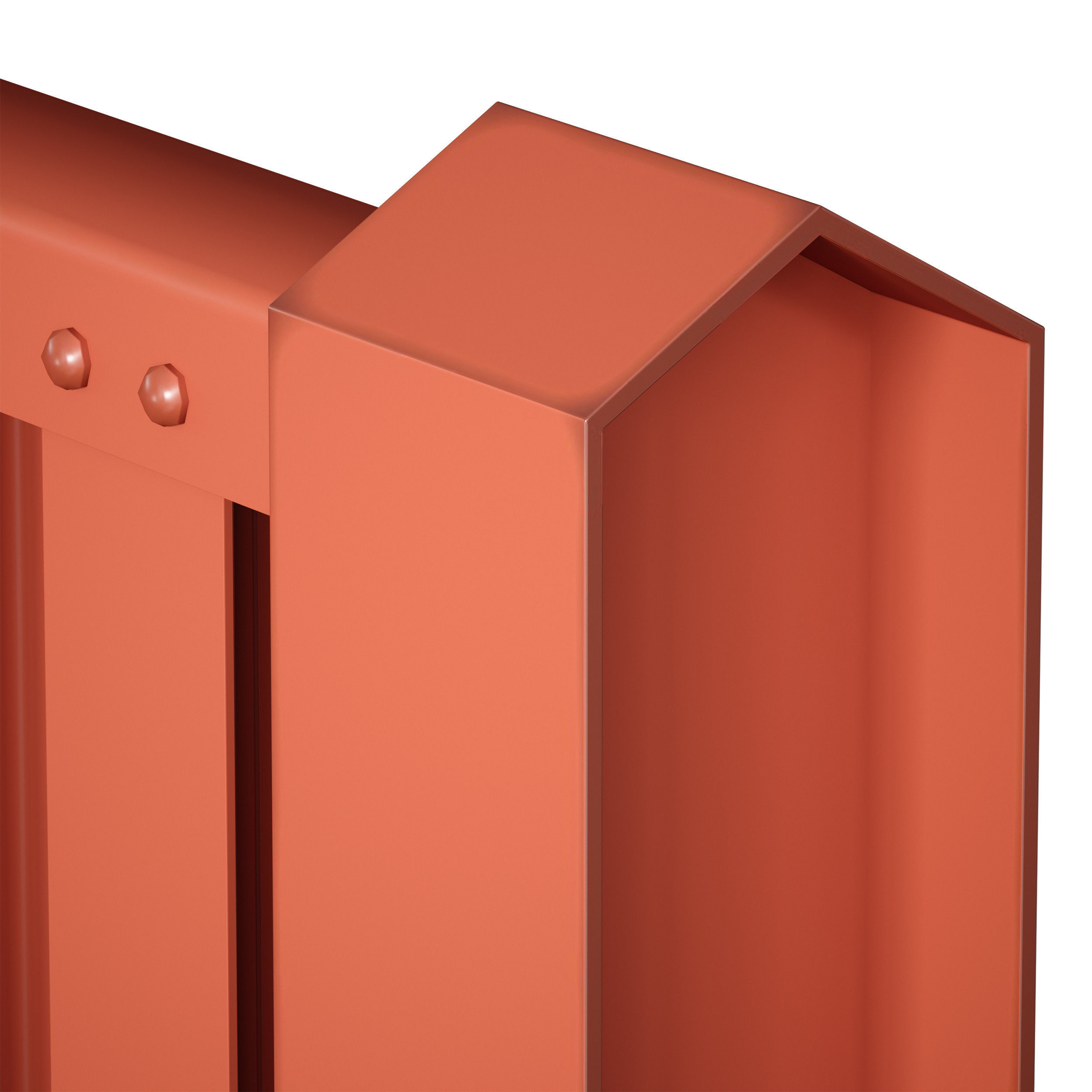 Metal fencing fence 3D model_12