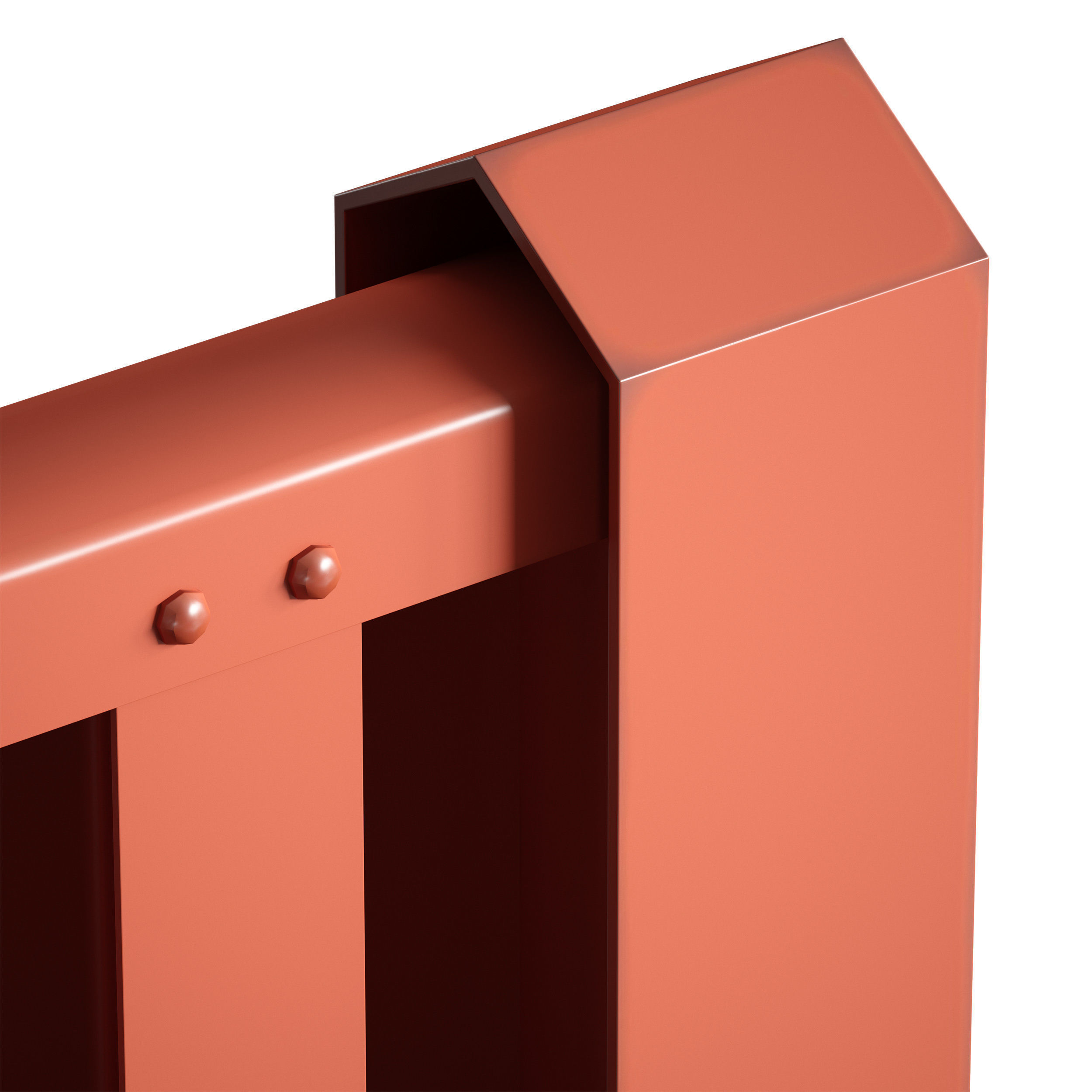 Metal fencing fence 3D model_11