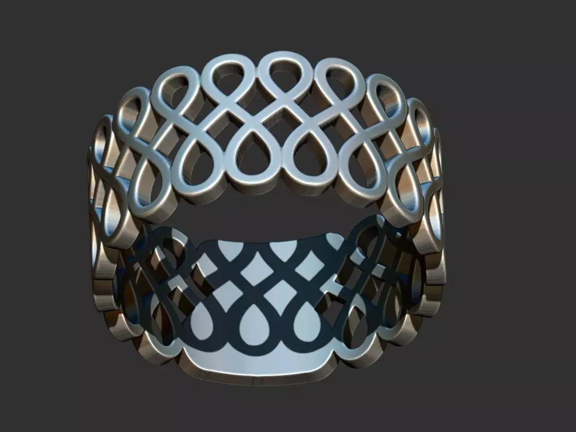 Endless Knot Ring 3D print model