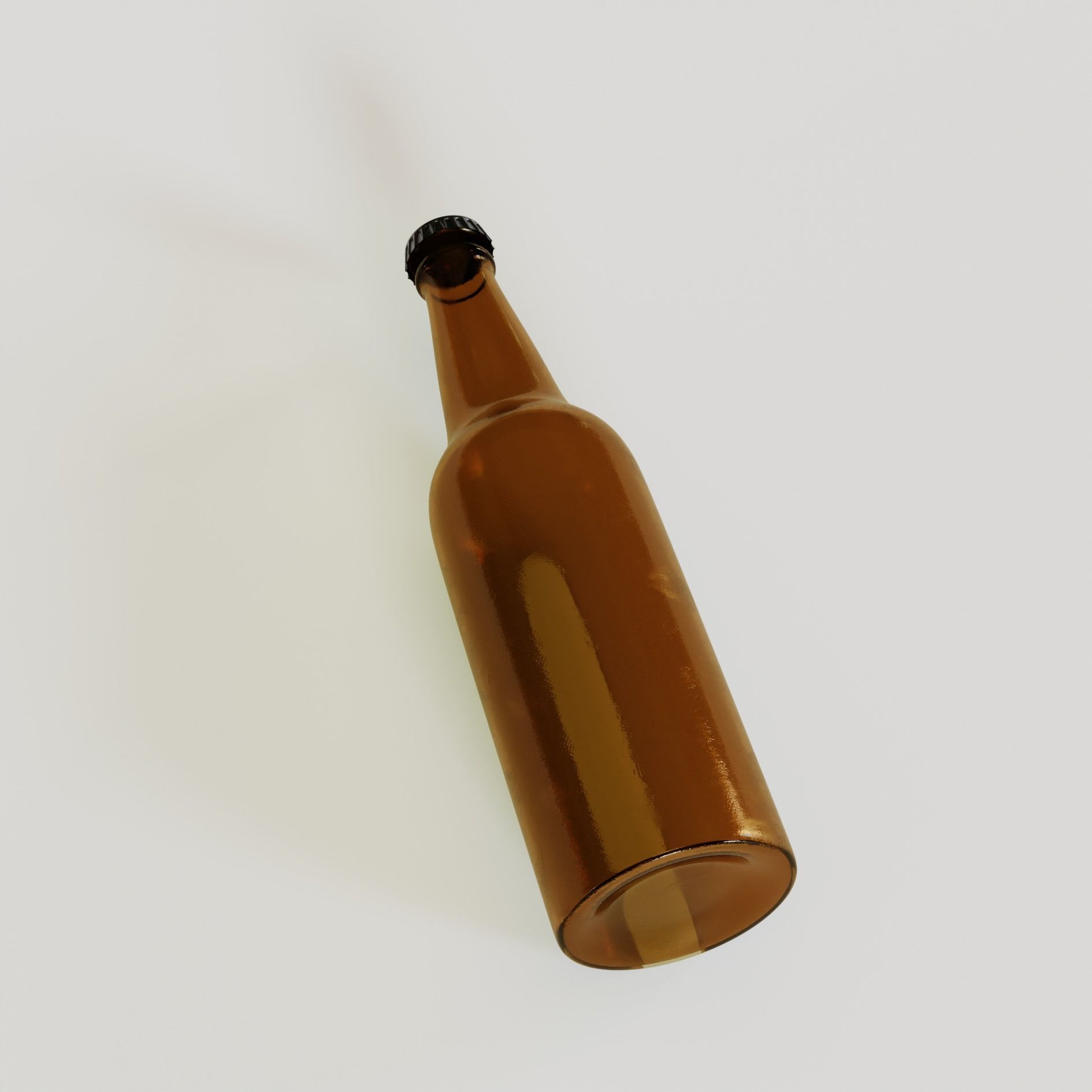 Beer bottle Free 3D model_2