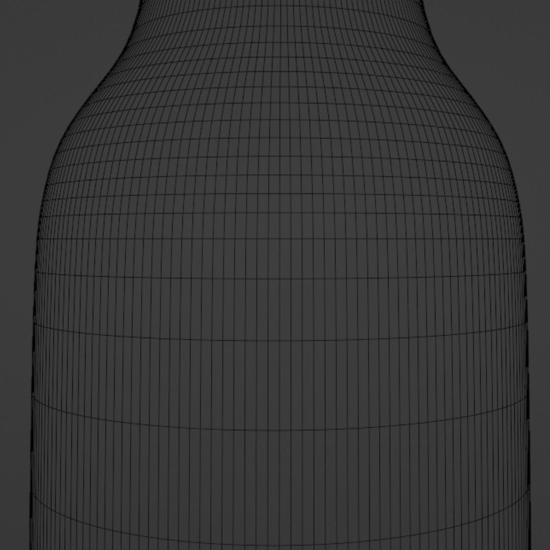 Beer bottle Free 3D model_9