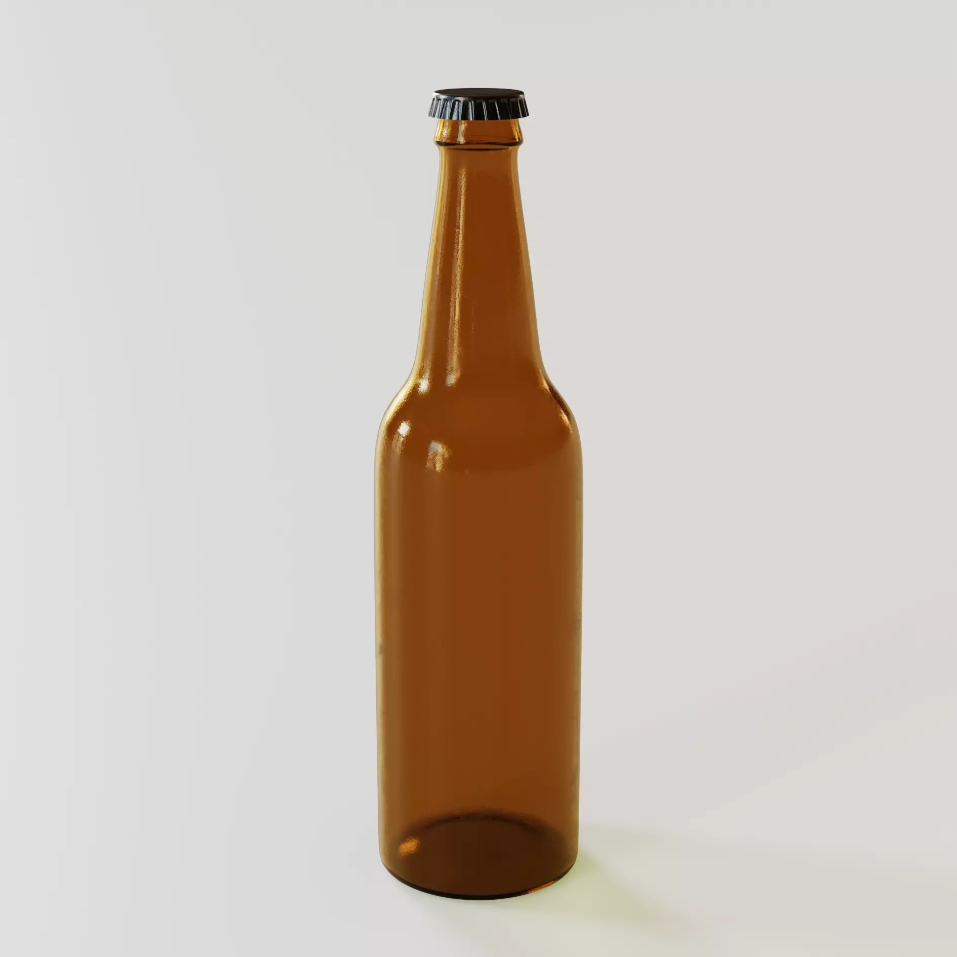 Beer bottle Free 3D model_0