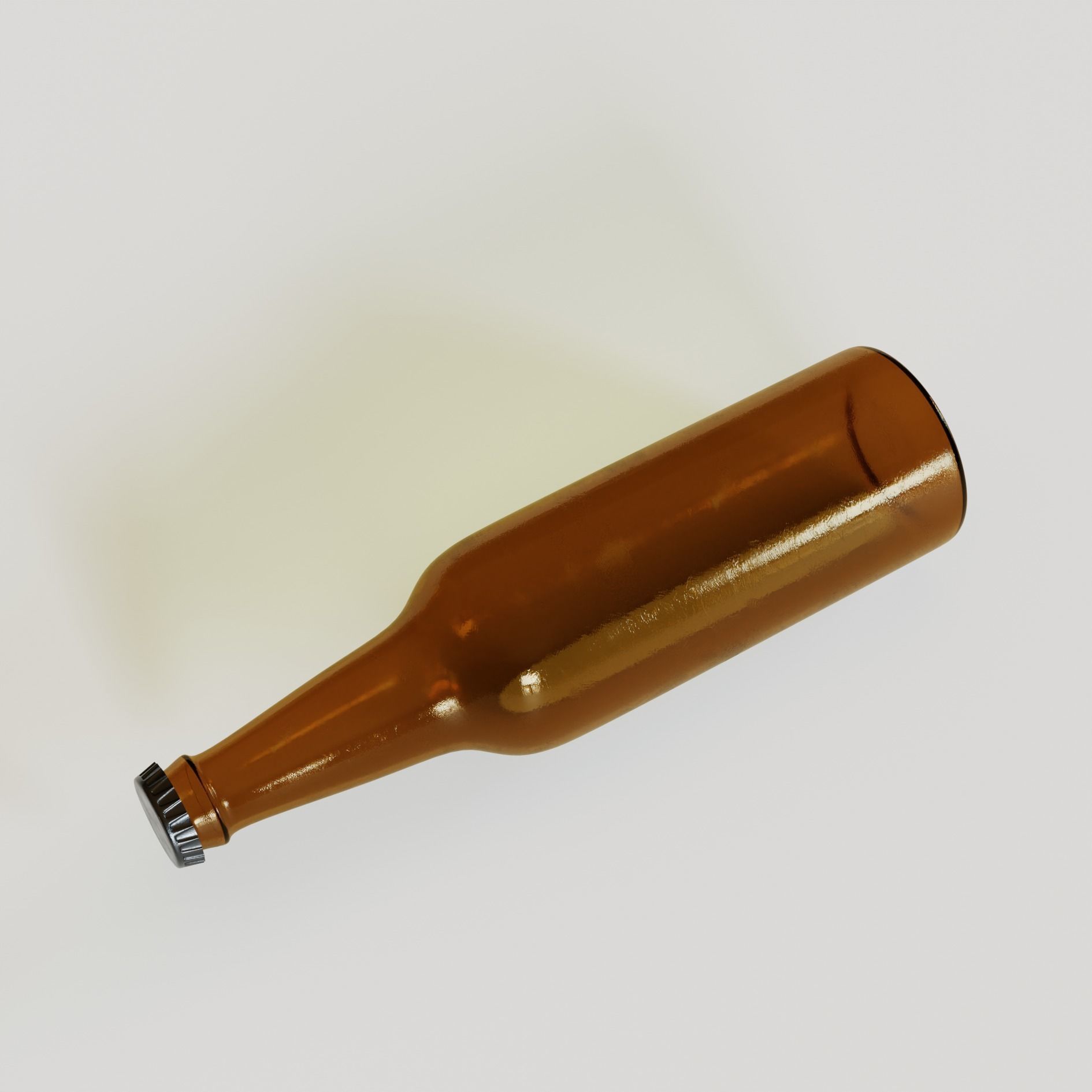 Beer bottle Free 3D model_1