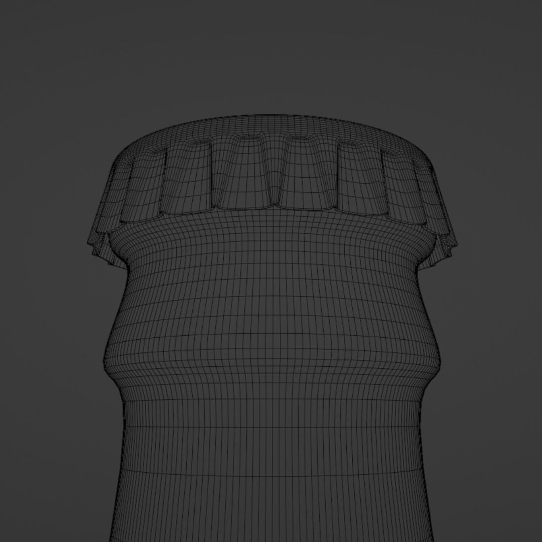Beer bottle Free 3D model_8