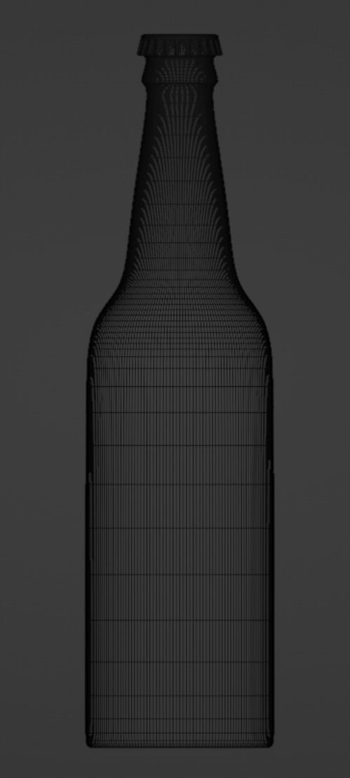 Beer bottle Free 3D model_7