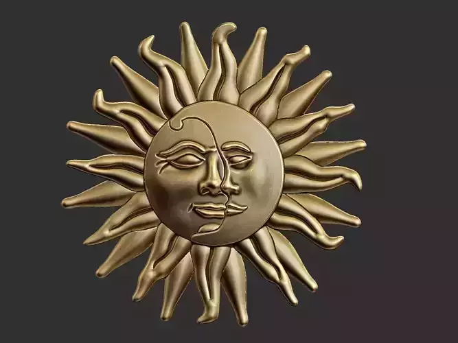 Mystic Sun and Moon Pendant