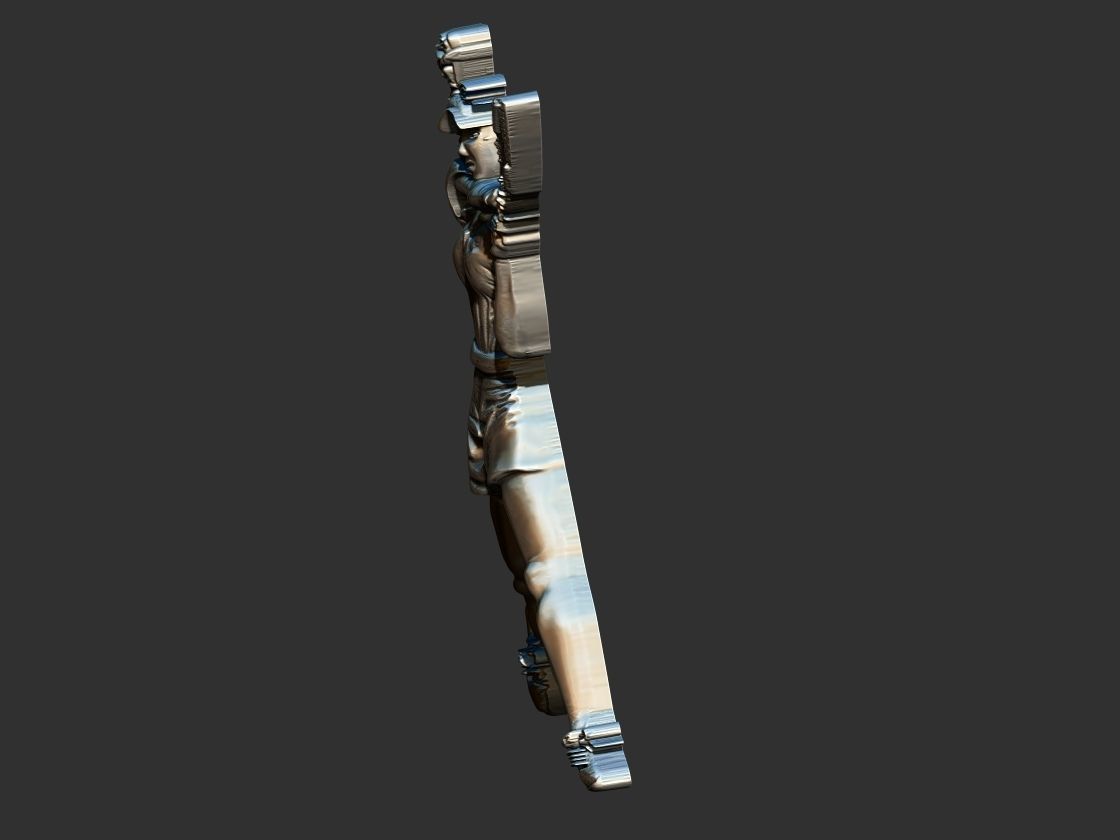 Female Tennis Player 3D print model_8