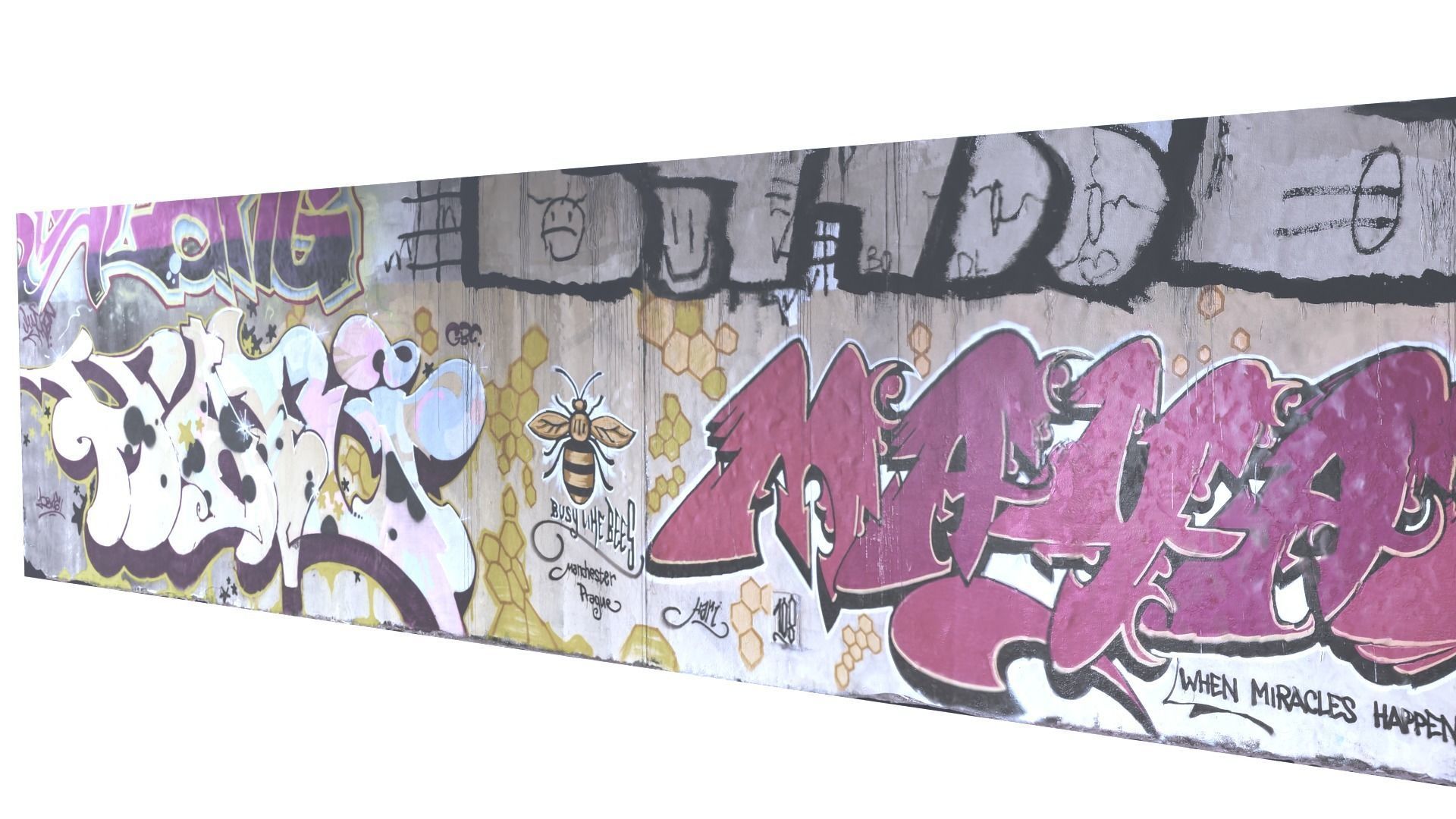 Graffiti wall II 3D model_2