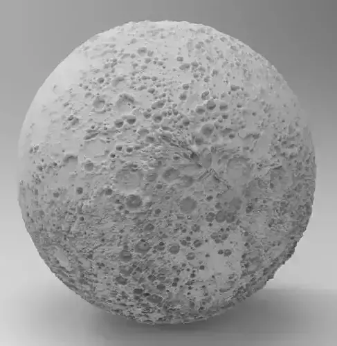 Real Moon 3D print model