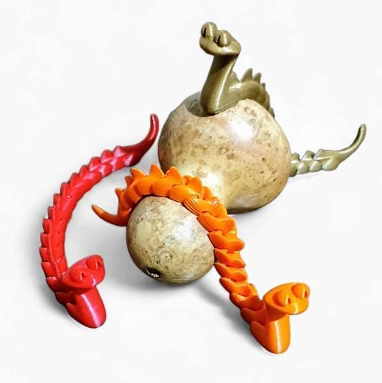   cute articulated kobra snake flexi 3D print model_1