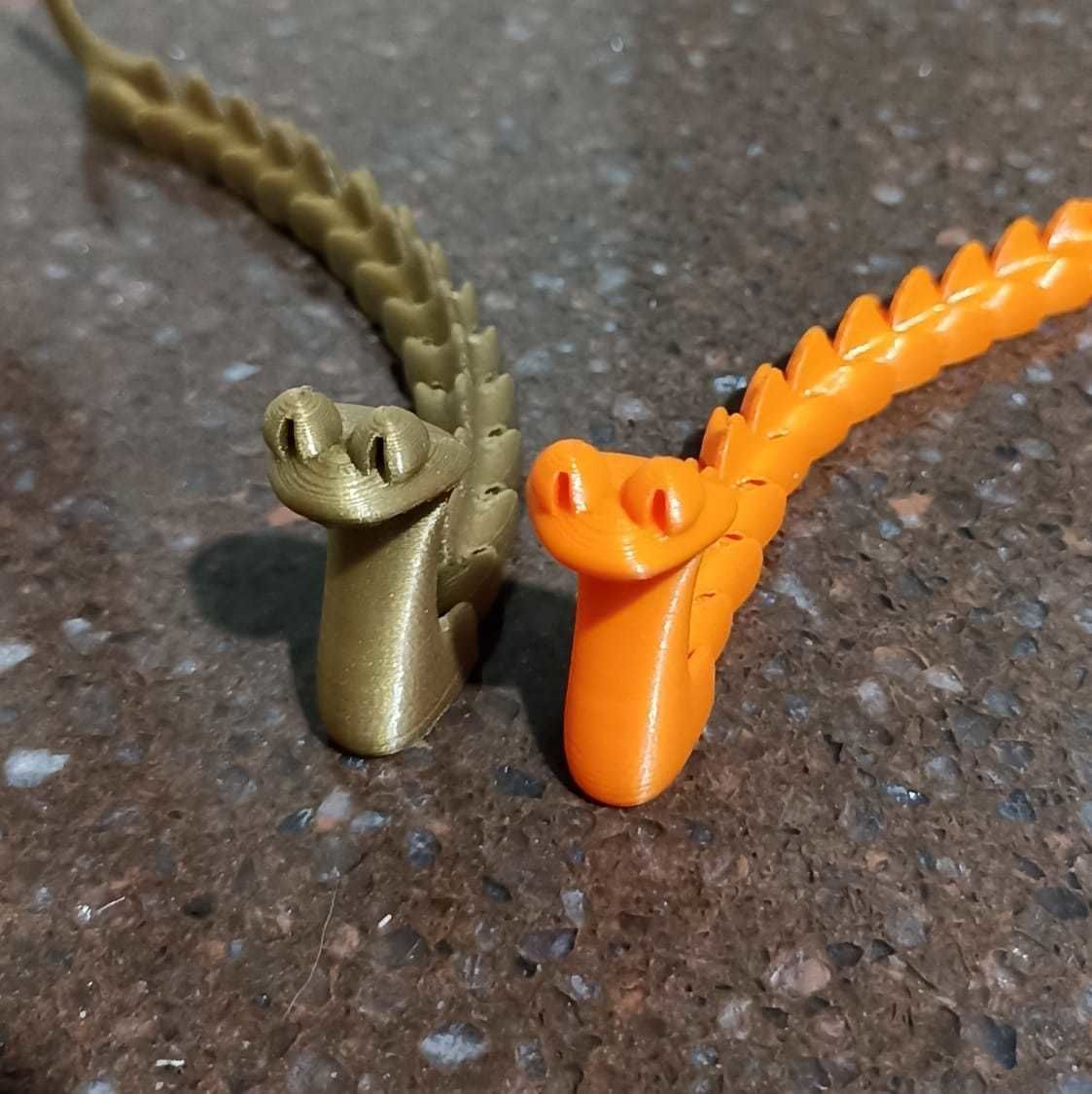   cute articulated kobra snake flexi 3D print model_3