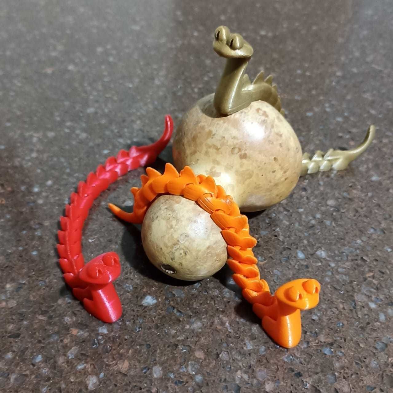   cute articulated kobra snake flexi 3D print model_5