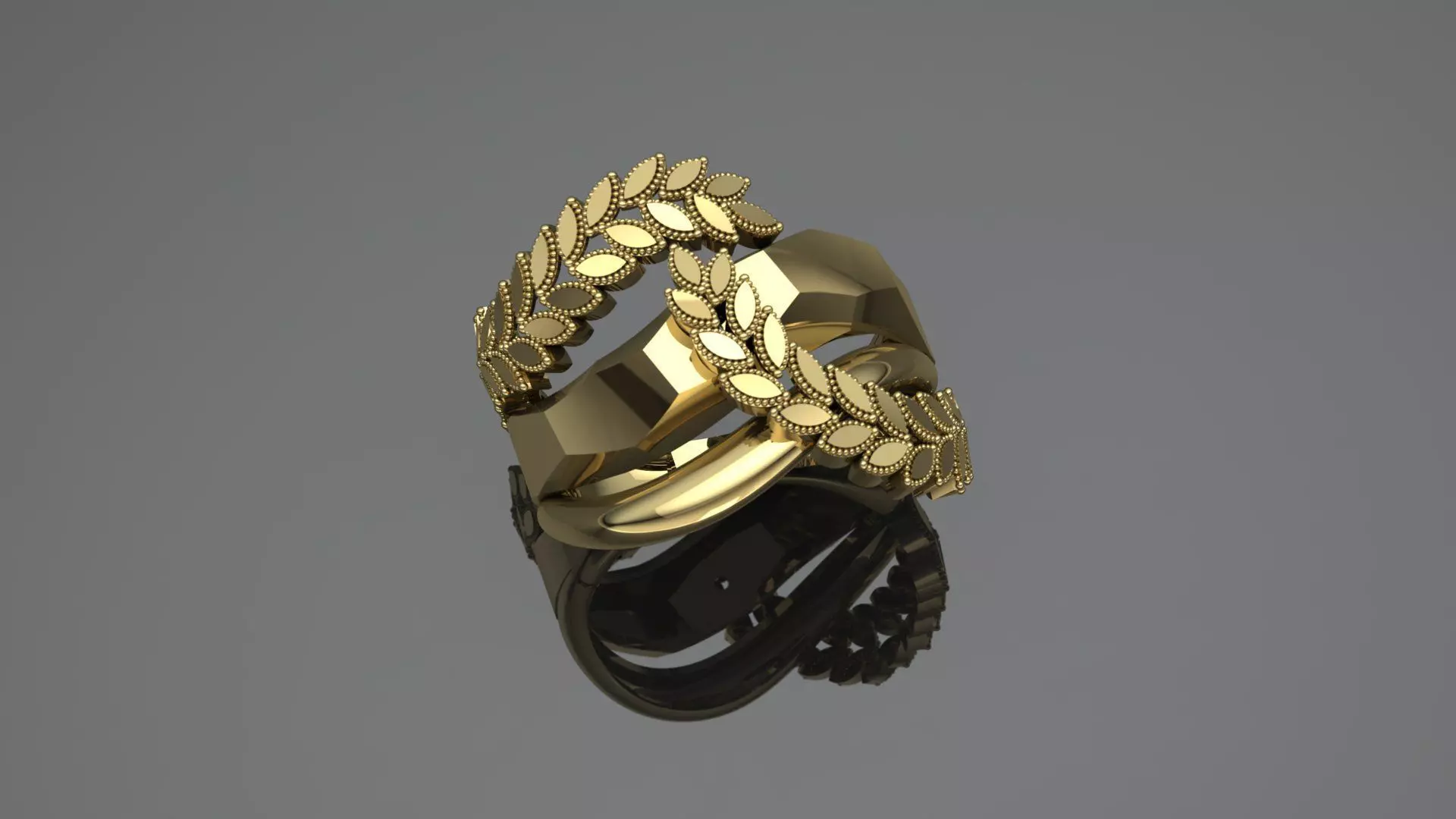 1 wheat-fusion RING 3D print model_0