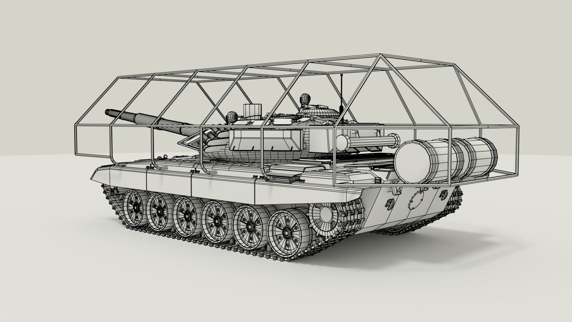 T-72 Russian Turtle Tank 3D model_22