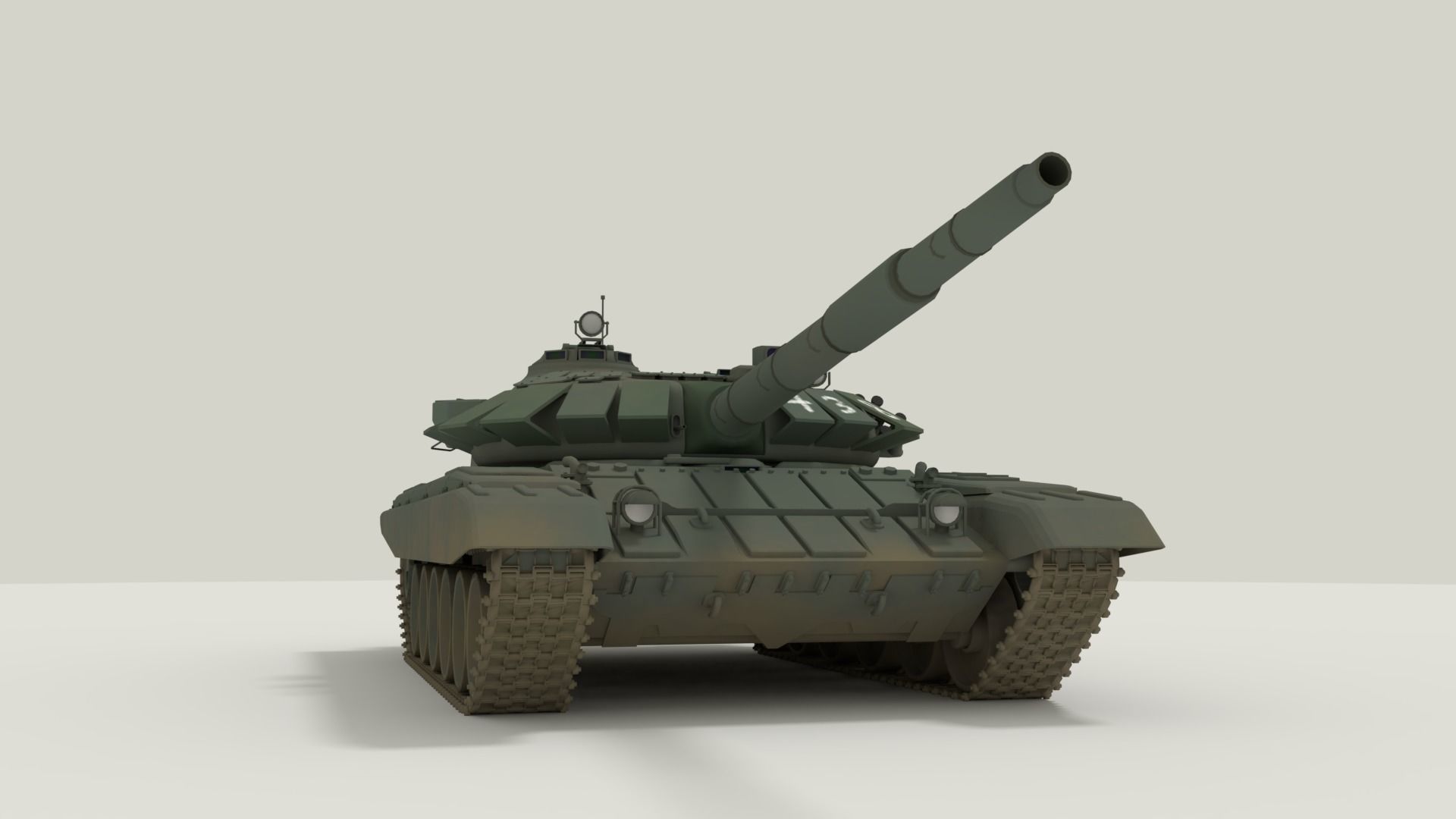 T-72 Russian Turtle Tank 3D model_8
